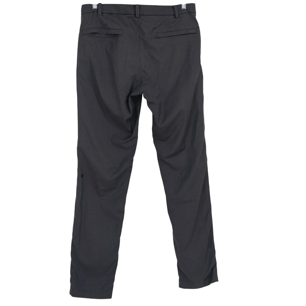 Lululemon ABC Slim Fit Pants 34x33 Dark Grey Athleisure Gorpcore‎ Active Stretch